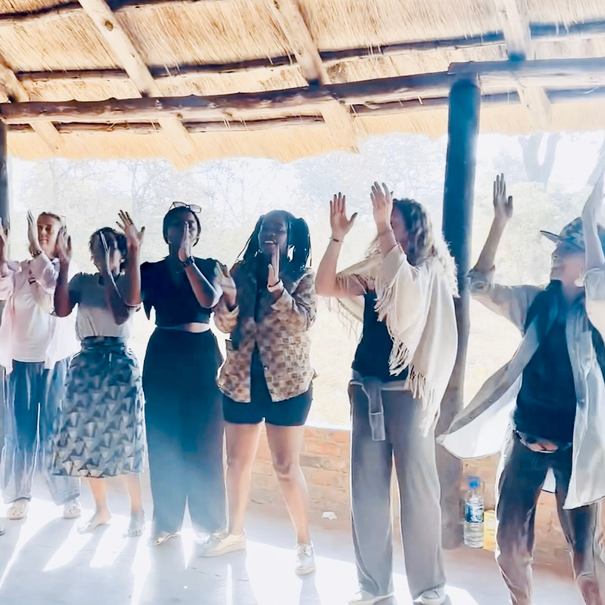 Dance and song class in Zimbabwe. A meeting of cultures.